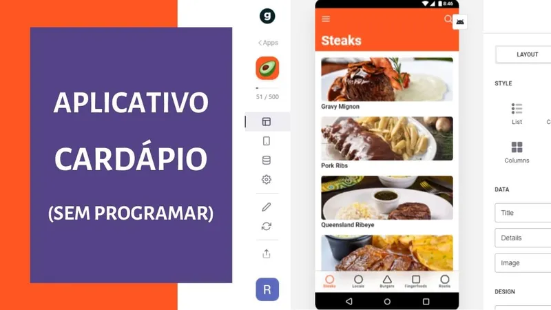 Como Criar um Aplicativo de Cardápio em Minutos (sem programar)