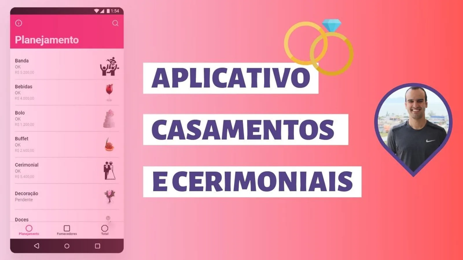 Aplicativo Gratuito para Casamentos e Cerimoniais