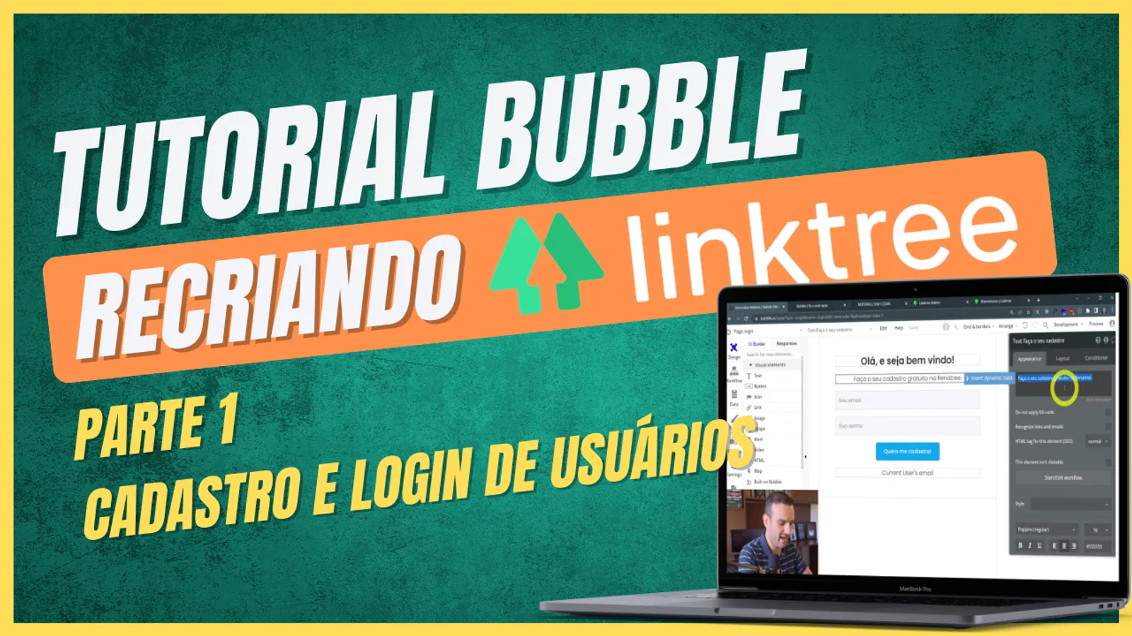 Tutorial Bubble.io – Recriando Aplicativo Linktree do ZERO