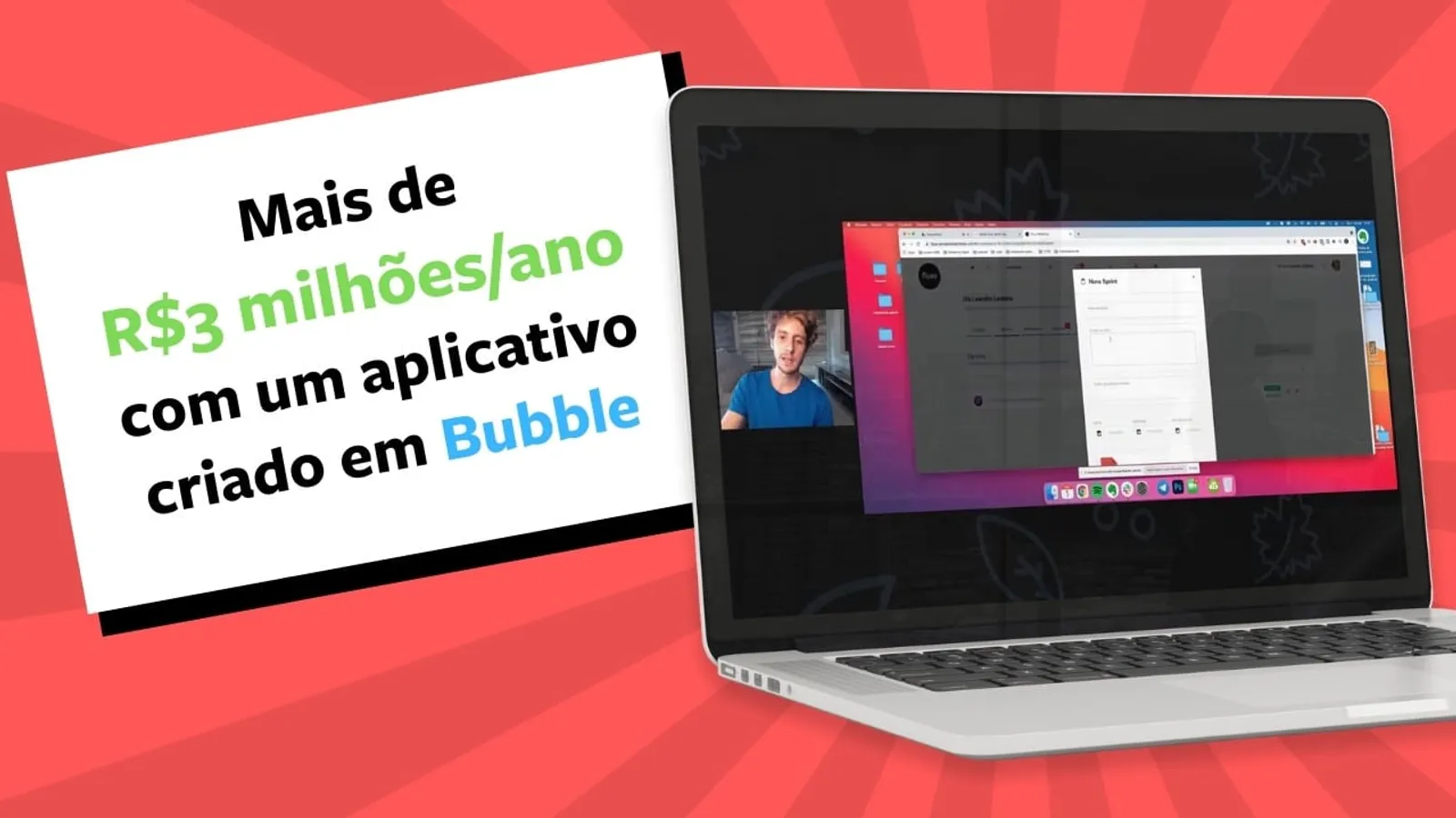 Ele fatura R$3 milhões / ano com esse aplicativo criado em Bubble