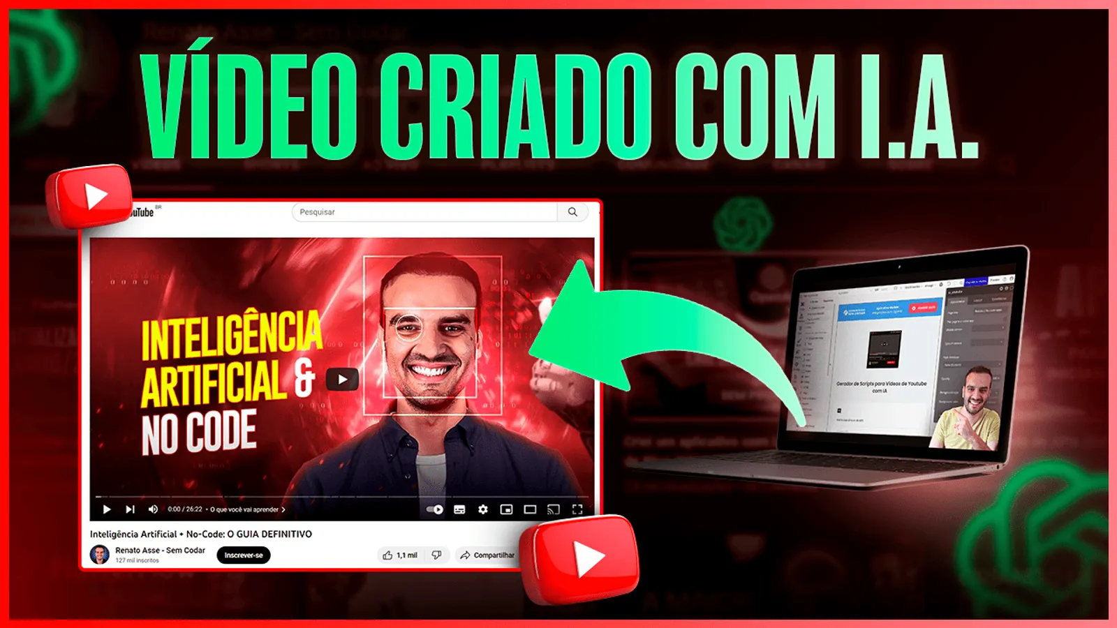 Crie roteiros para seus vídeos do Youtube com I.A. (ChatGPT e Bubble)