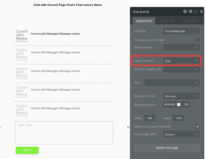 Criar um app tipo whatsapp - exibindo e enviando mensagens