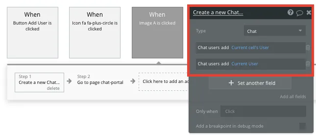 Bubble Whatsapp Clone Create Chat Workflow Walkthrough