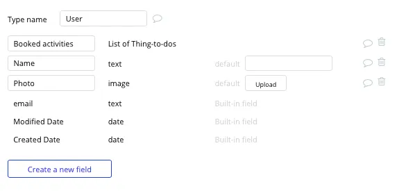 Criar app de viagens Tripadvisor - dados do usuário sem programar