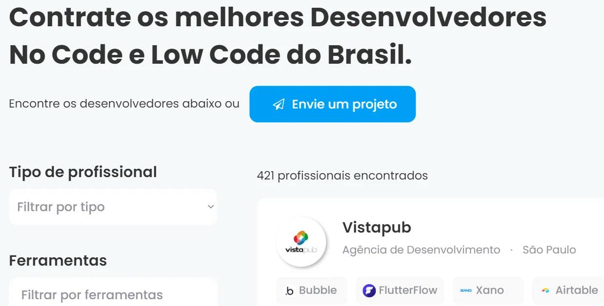 Contratar um Desenvolvedor Freelancer.