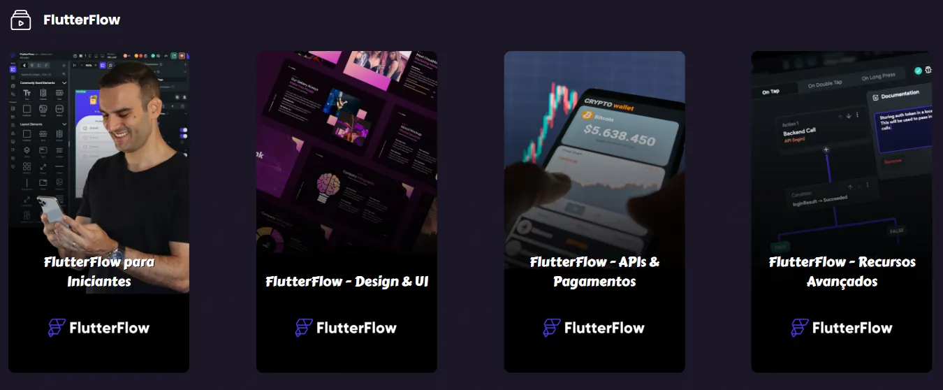 Cursos Low Code da Comunidade Sem Codar: FlutterFlow.