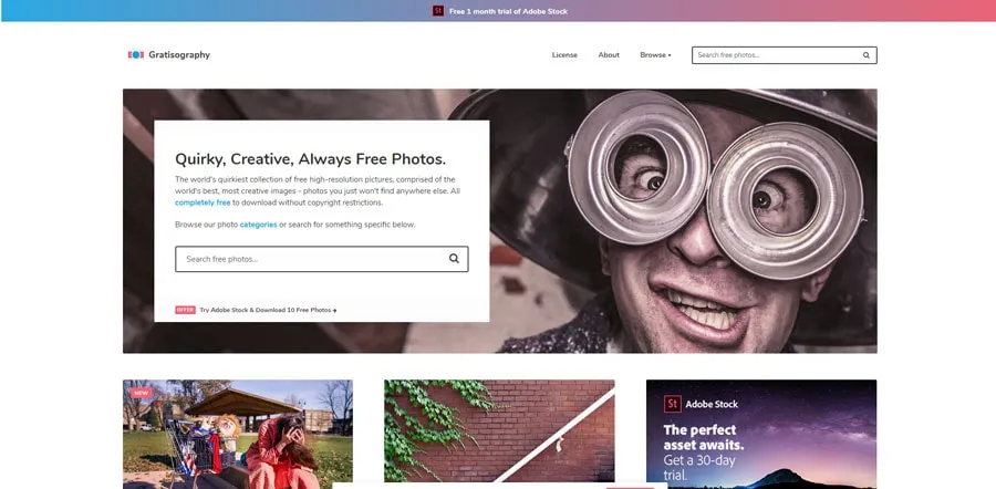 Imagem ilustrativa do Gratisography