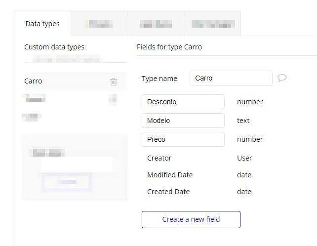 Campos do Carro no Bubble