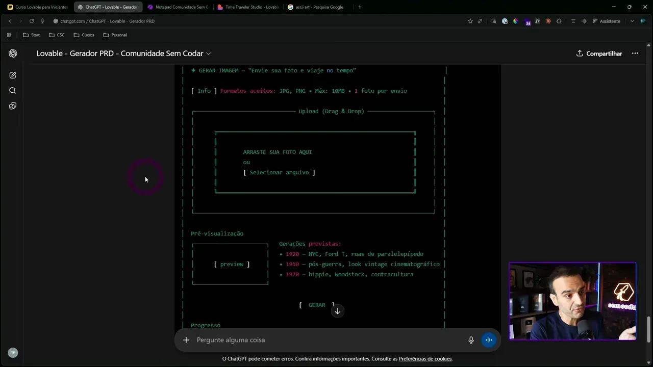 Wireframe do TimeFlip