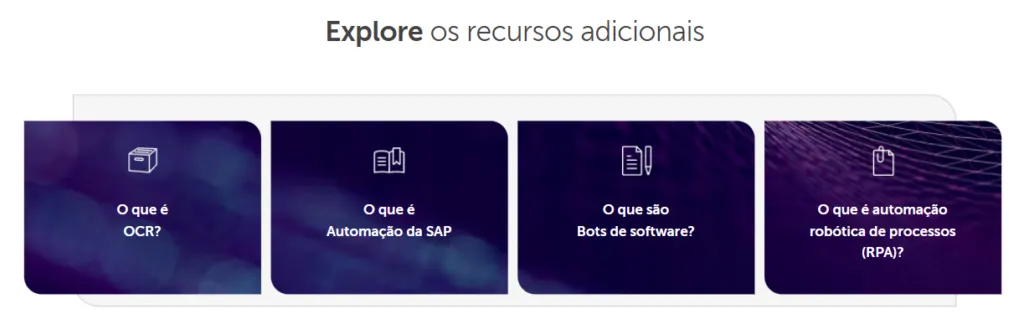Principais recursos do Automation Anywhere.
