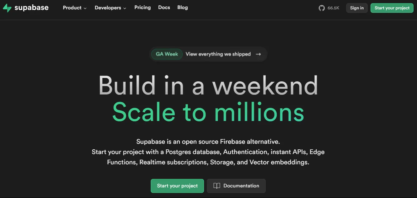 Supabase: Banco de Dados PostgreSQL.