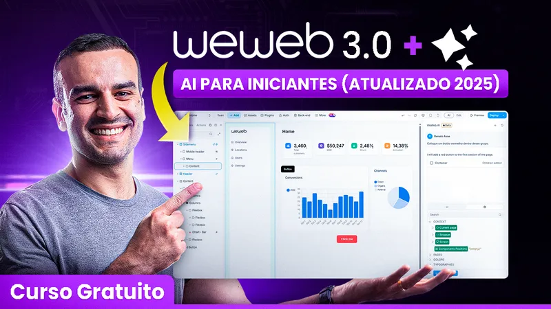 WeWeb 3.0 + IA – CURSO GRATUITO PARA INICIANTES (2025)